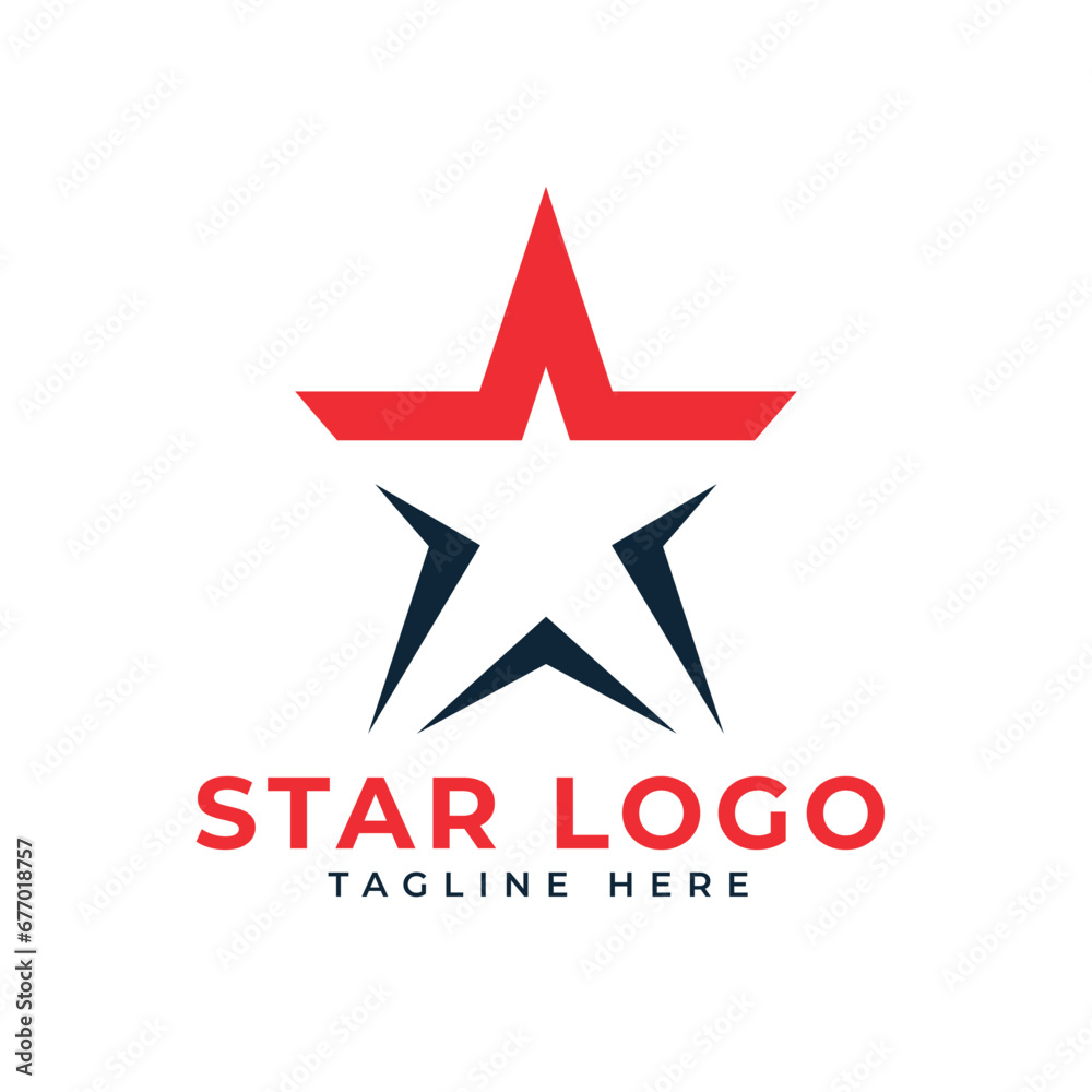 star logo design creative modern minimal concept