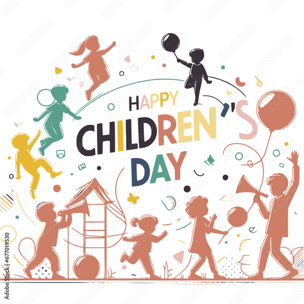 Kids at Play: Vector Art for World Children's Day, November 20 celebration, editable Vector
Kids at Play: Vector Art for World Children's Day, November 20 celebration, editable Vector