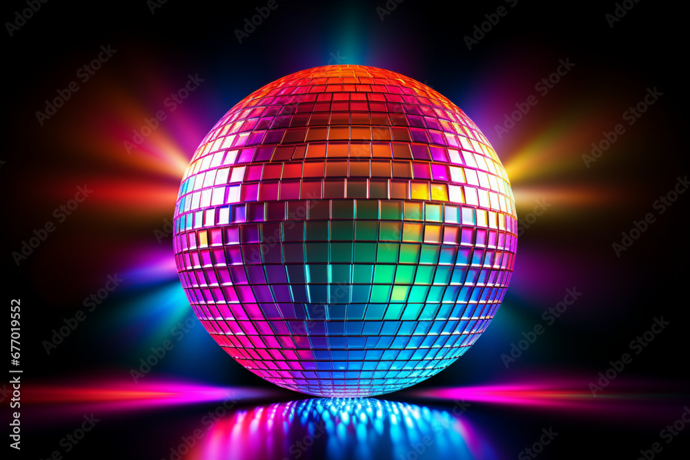 Obraz premium disco ball with lights
