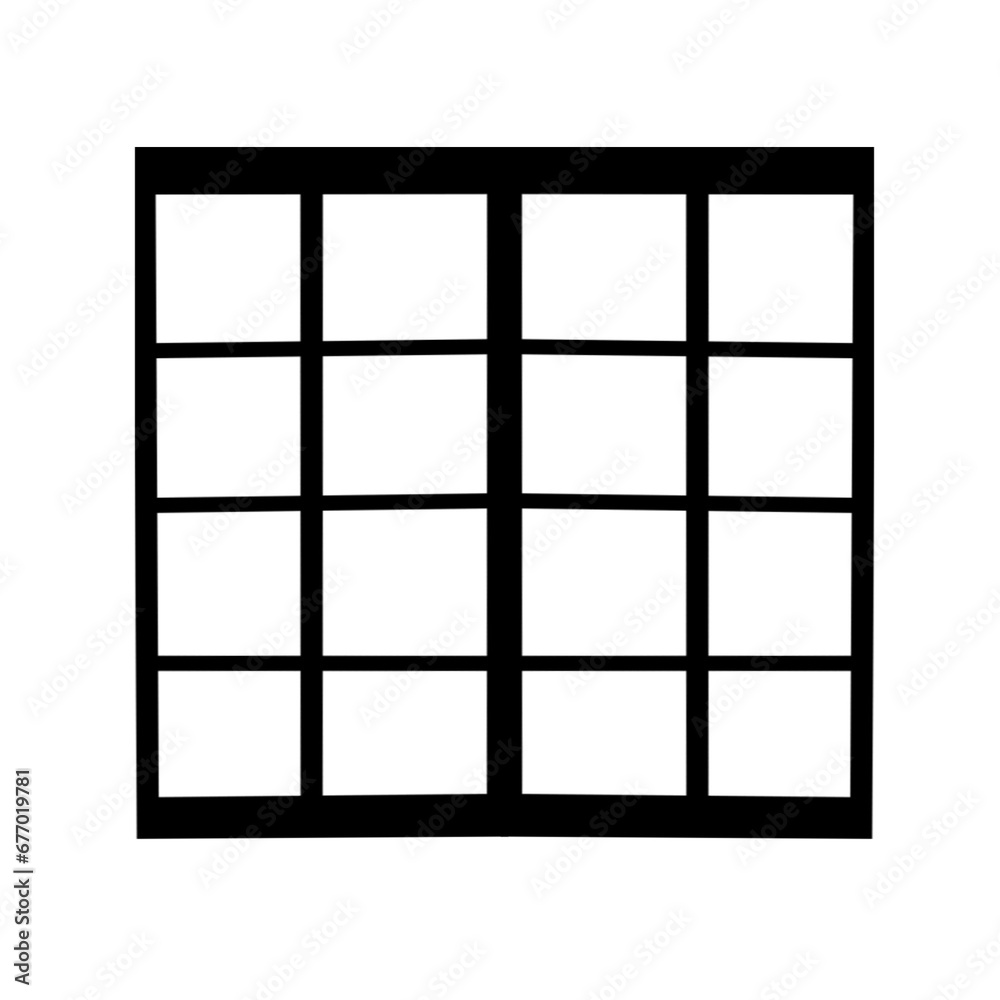 Window silhouette Window silhouette