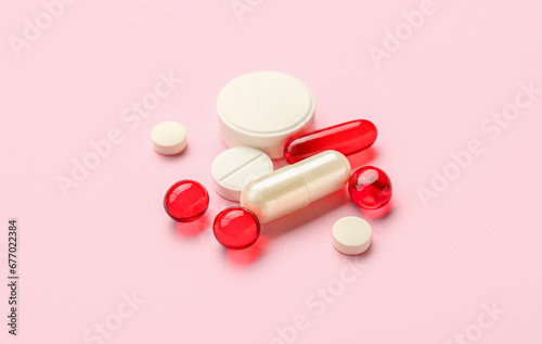 Different medical pills on ...