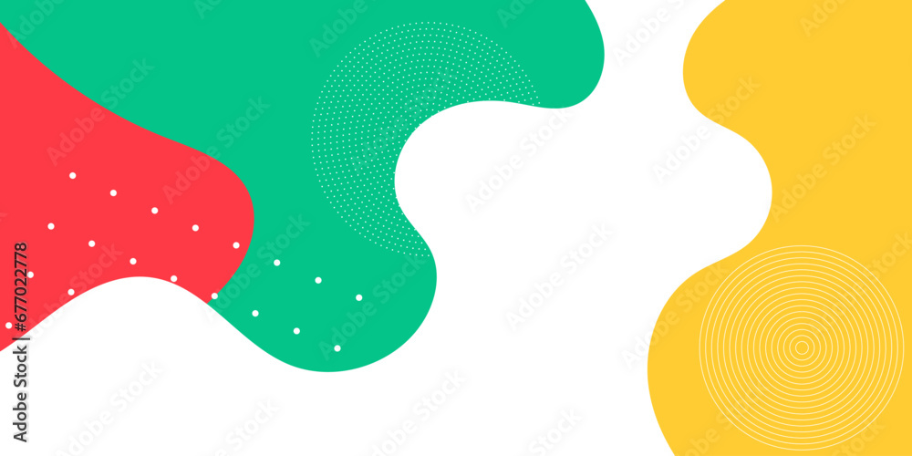 abstract geometricwave shape and Memphis pattern background. Color wave template presentation design abstract geometricwave shape and Memphis pattern background. Color wave template presentation design