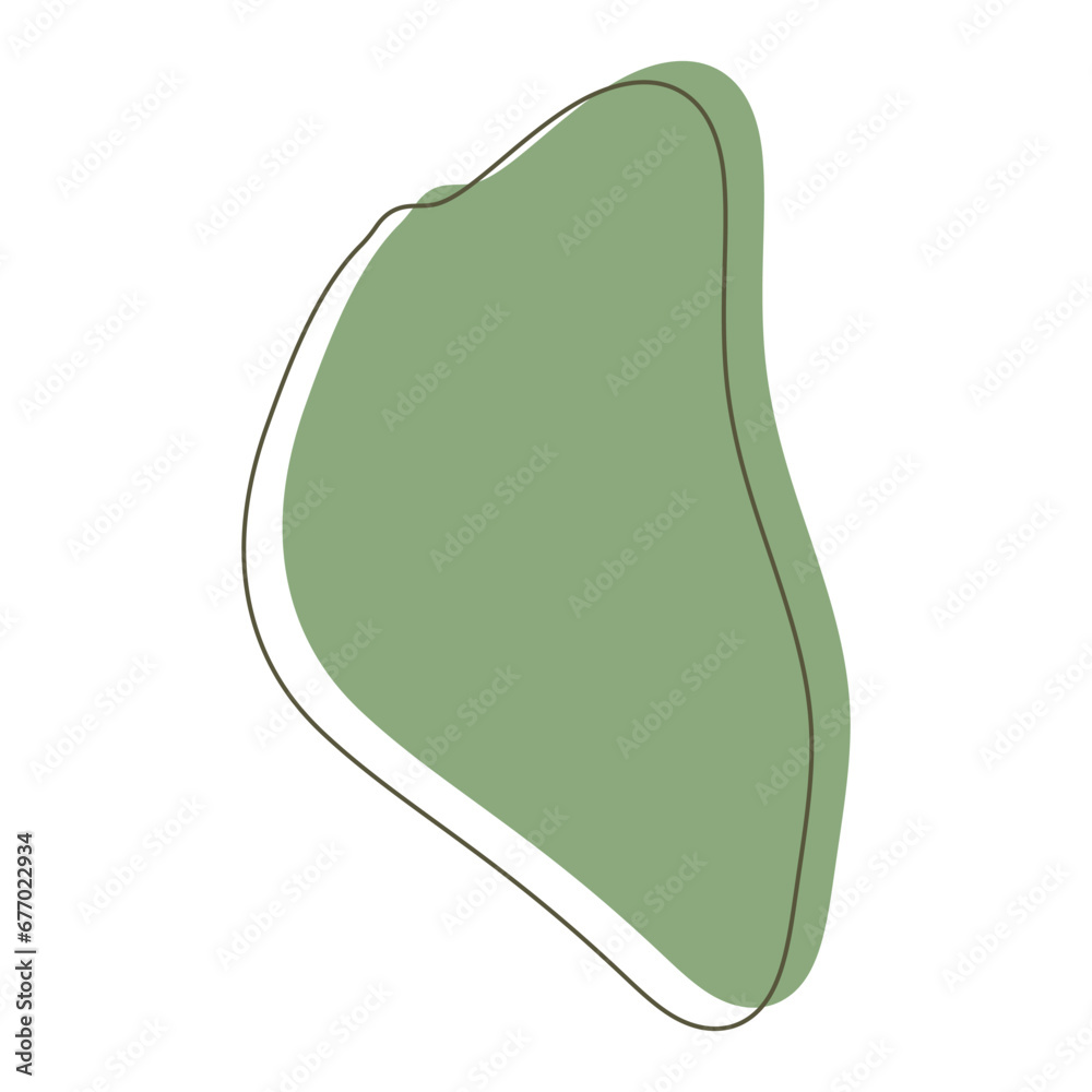 abstract blobs green and outline for background abstract blobs green and outline for background