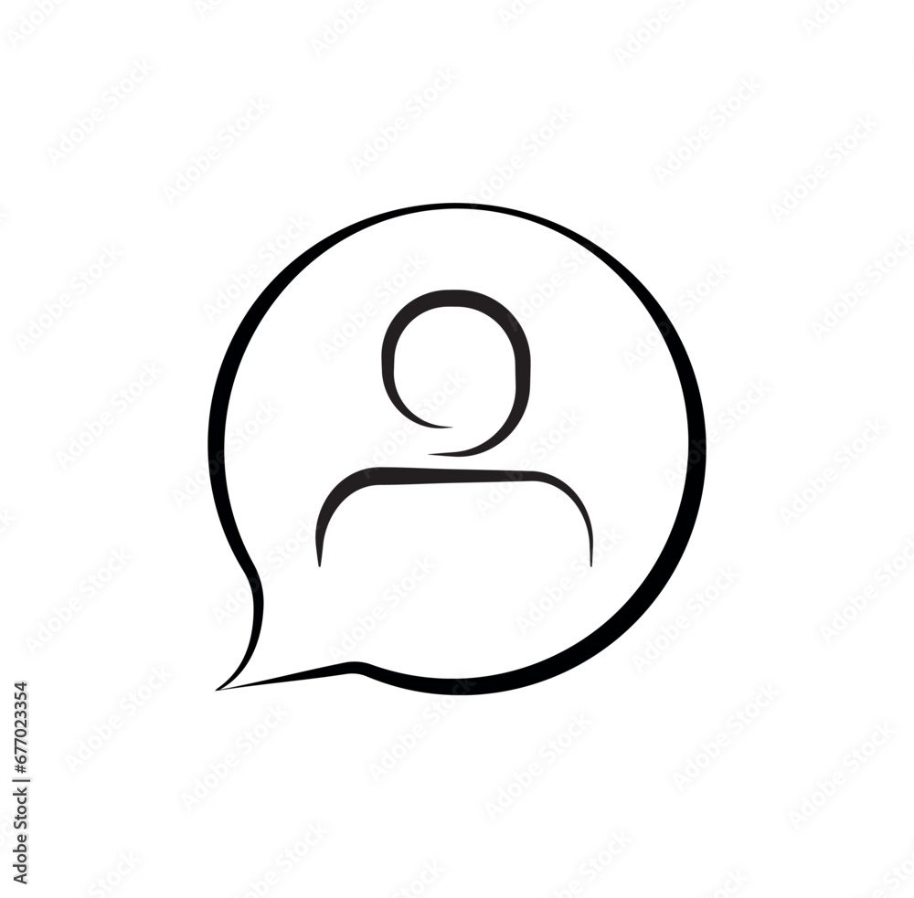 person icon on white background person icon on white background