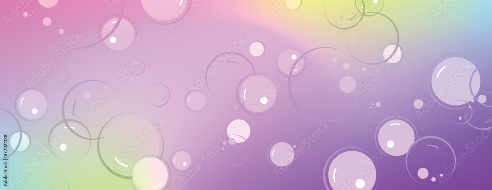 cute background with flying soap bubbles	