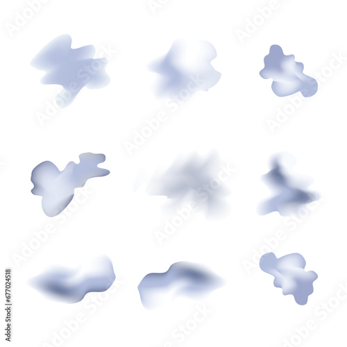 Snow and ice vector frames. Winter cartoon snow elements, snowdrifts illustration. Winter elements design 
