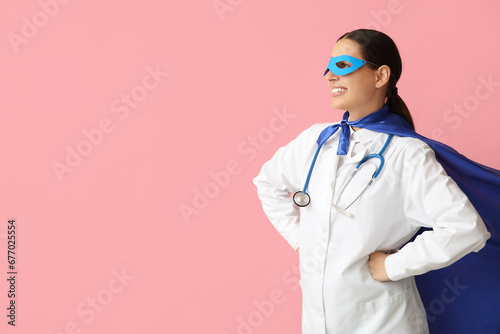 Confident female doctor in ...