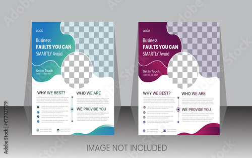Free vector creative business flyer or poster design template
