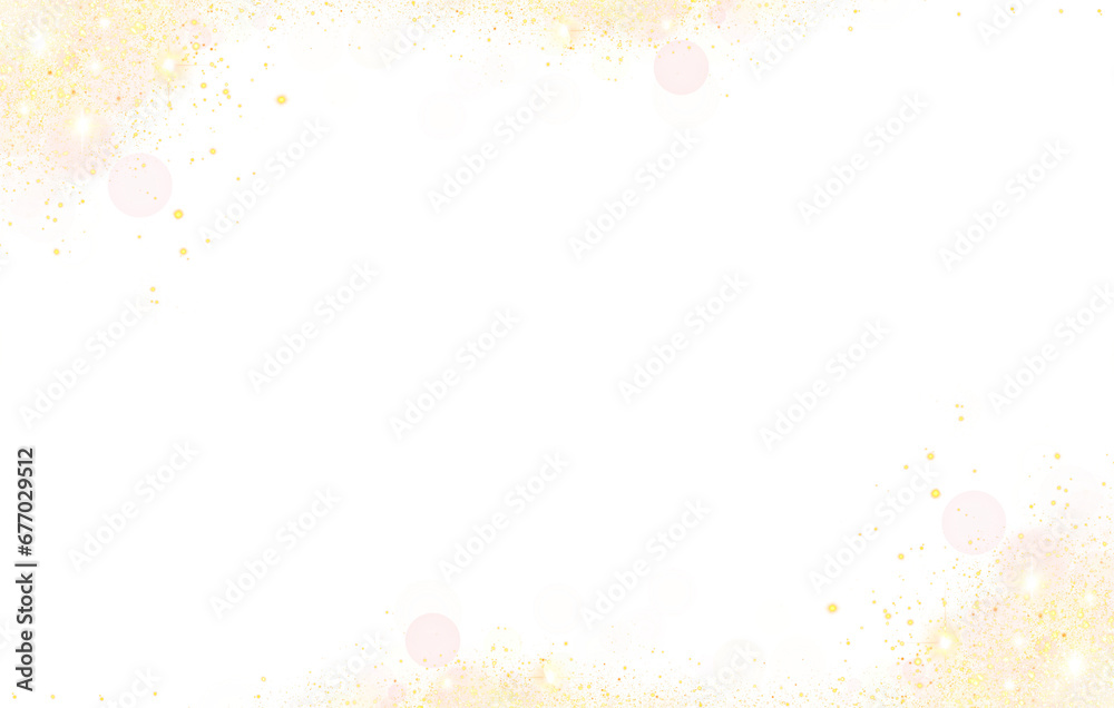 Luxury gold glitter. golden sparkle confetti. shiny glittering dust. corner frame border transparent background Luxury gold glitter. golden sparkle confetti. shiny glittering dust. corner frame border transparent background