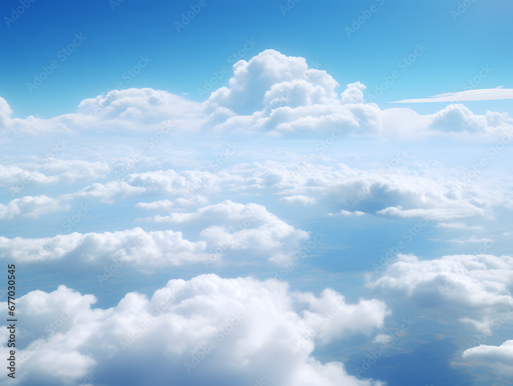 Cloudy blue sky abstract background, blue sky background with tiny clouds Cloudy blue sky abstract background, blue sky background with tiny clouds
