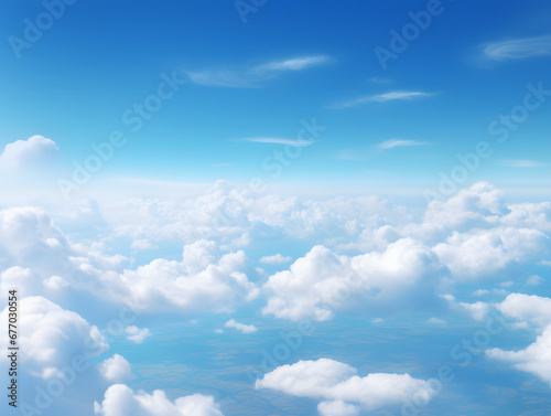 Wallpaper Mural Cloudy blue sky abstract background, blue sky background with tiny clouds Torontodigital.ca