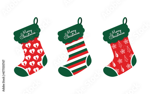 Christmas sock vector element design