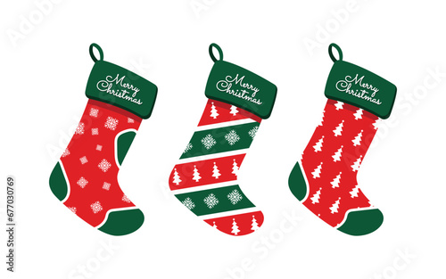 Christmas sock vector element design