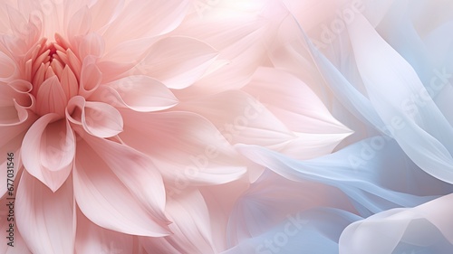Delicate Petals of Pastel Abstract Floral Motifs - Beautiful Botanical Design © Irfanan