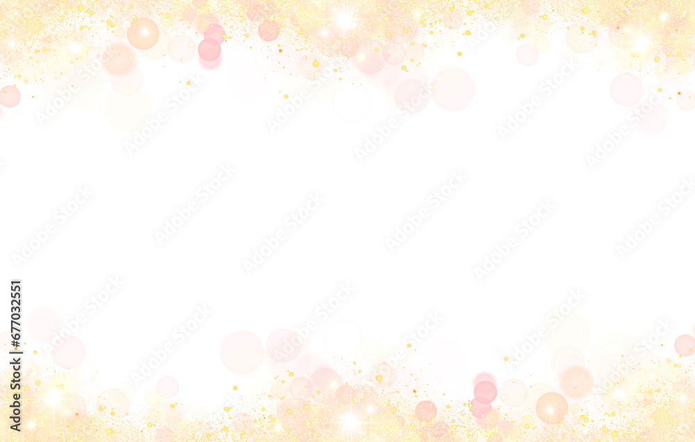 Luxury gold glitter. golden sparkle confetti. shiny glittering dust. corner frame border transparent background