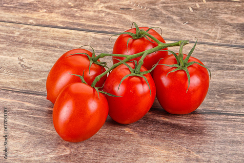 Raw red Flamenco tomato branch