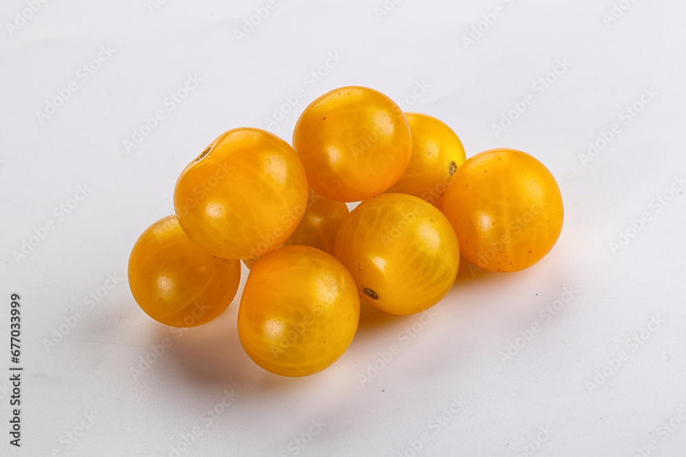 Ripe tasty yellow cherry tomato