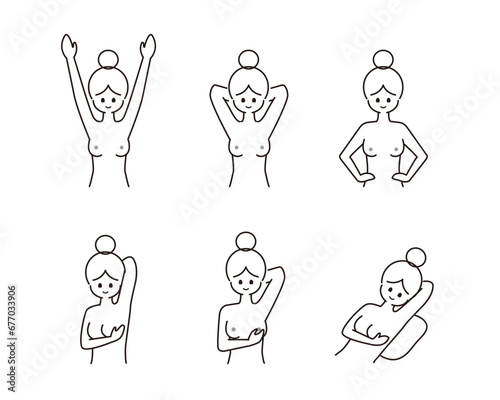 乳がんセルフチェックのやり方