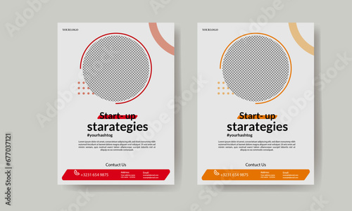 Business flyer template design for your company 
