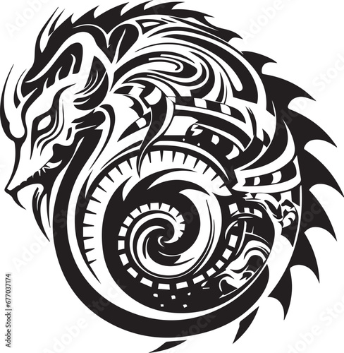 Logo Schlange Tribal Tattoo