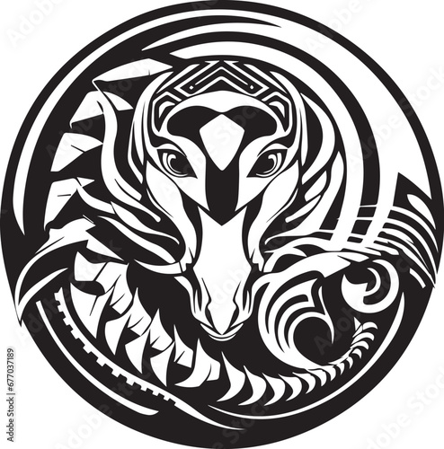 Logo Schlange Tribal Tattoo