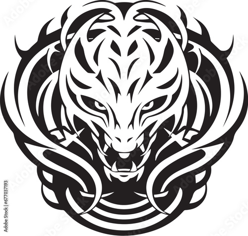 Logo Schlange Tribal Tattoo