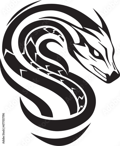Logo Schlange Tribal Tattoo