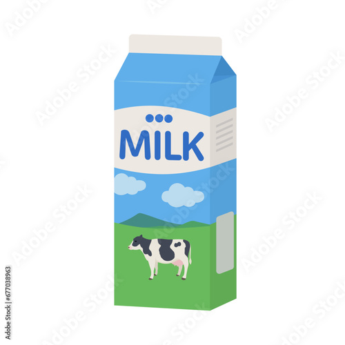 牛乳のベクターイラスト