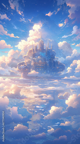 A Kingdom in the Clouds, ai generated