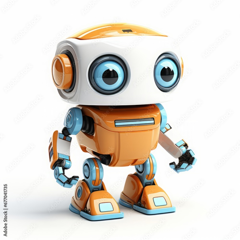 Fototapeta premium cartoon robot children's toy.