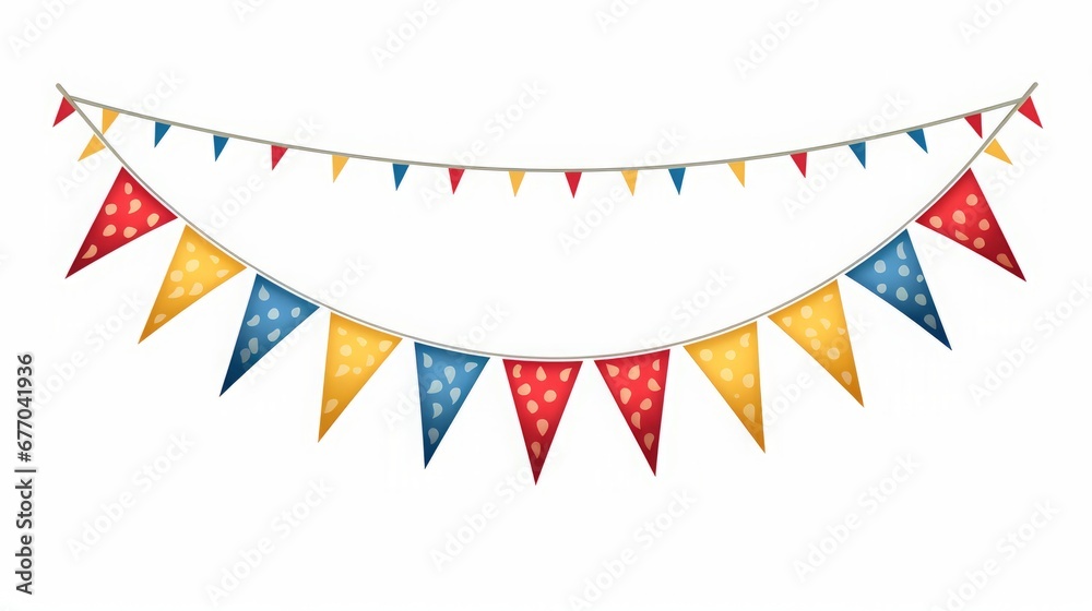 Obraz premium cartoon holiday flags.