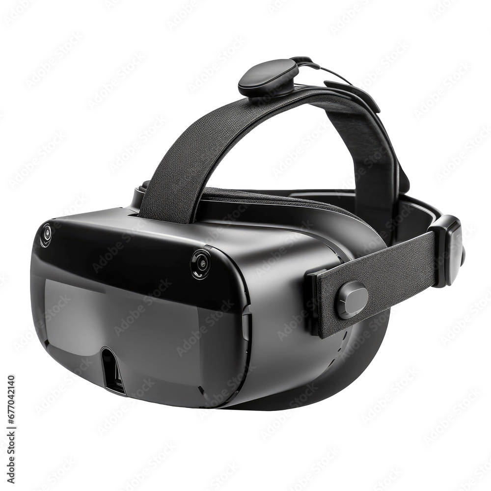 Virtual reality helmet, transparent background. Virtual reality helmet, transparent background.