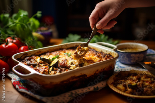 Rustic Moussaka- Hearty Eggplant and Meat Casserole