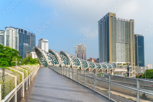 Photography Awesome view of Saloma Link Bridge in Kuala Lumpur, Malaysia