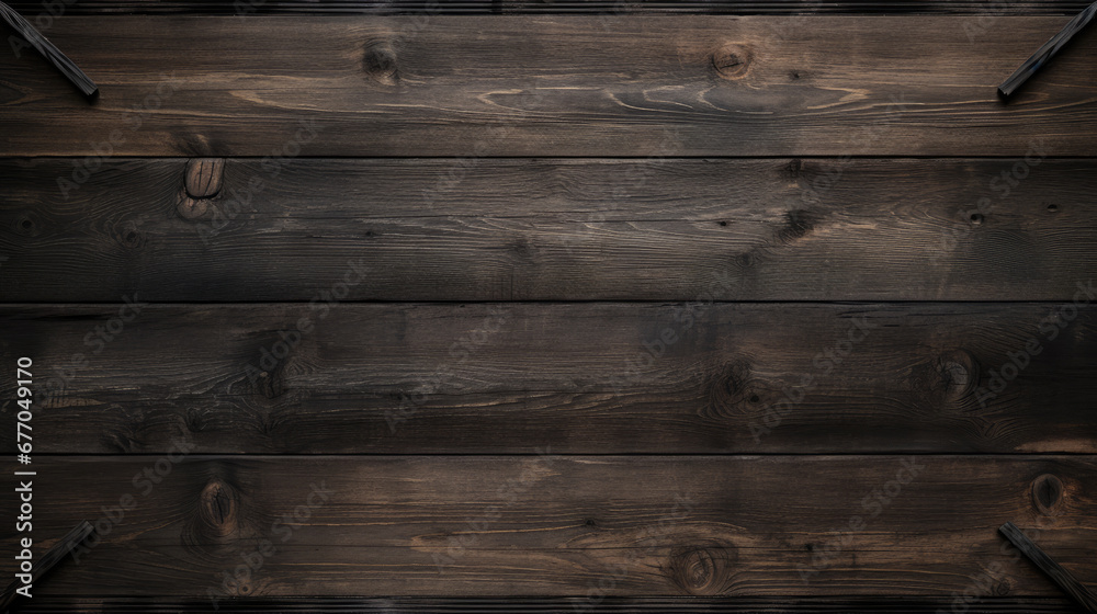 Fototapeta premium Dark brown wood tree plank surface material wall texture