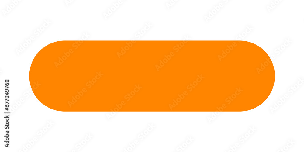 Orange button for title text design, lower third template design transparant background, frame text design png - obrazy, fototapety, plakaty 