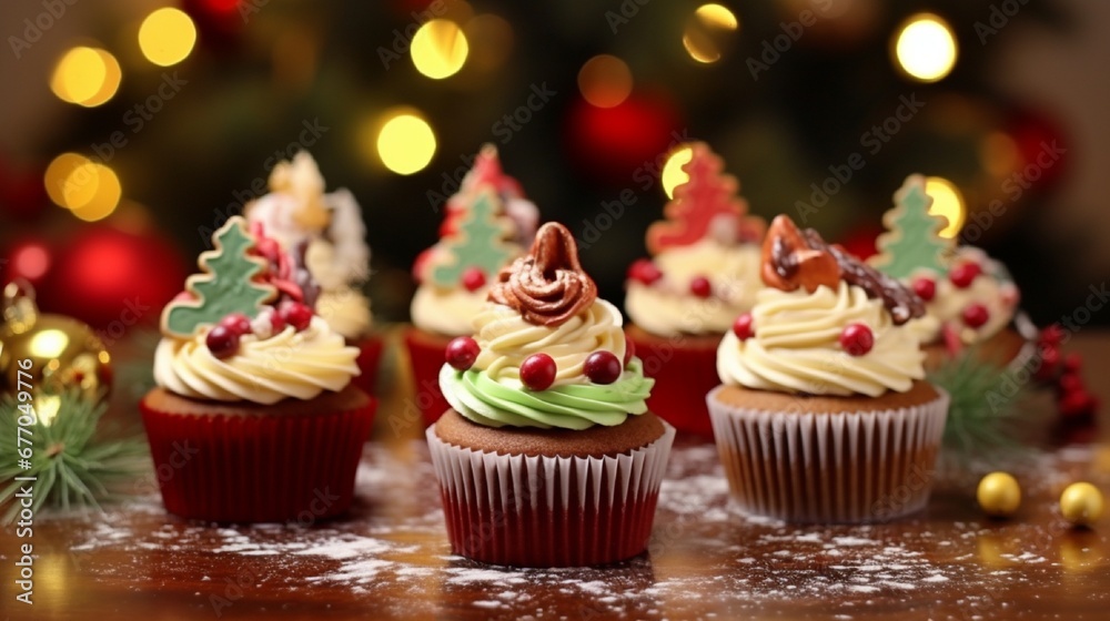 christmas cupcakes with chocolate christmas cupcakes with chocolate