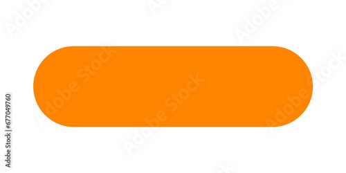 Orange button for title text design, lower third template design transparant background, frame text design png photo