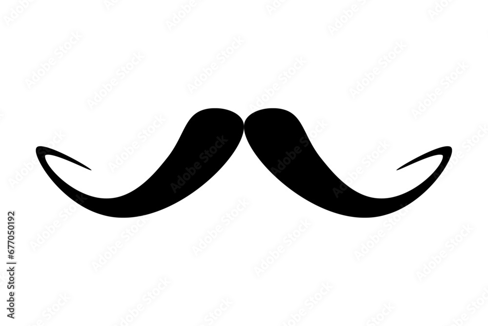 Retro style moustache - Vector Illustration Retro style moustache - Vector Illustration