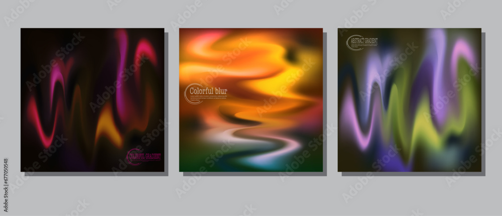 Colorful background. Gradient wave, blur. A template for the title page of a book, brochure or booklet. Background layout for web design, social network, interior and creative ideas