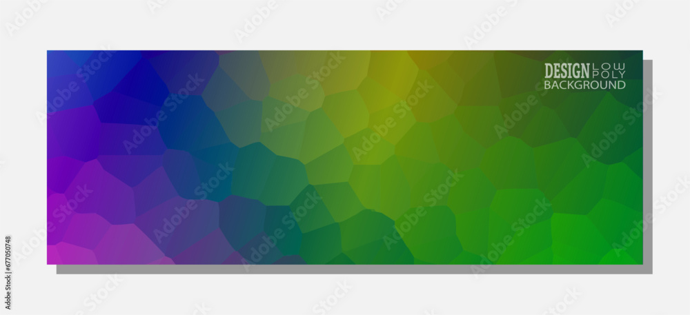 Colored polygonal background. Design template for poster, banner, interior and creative ideas