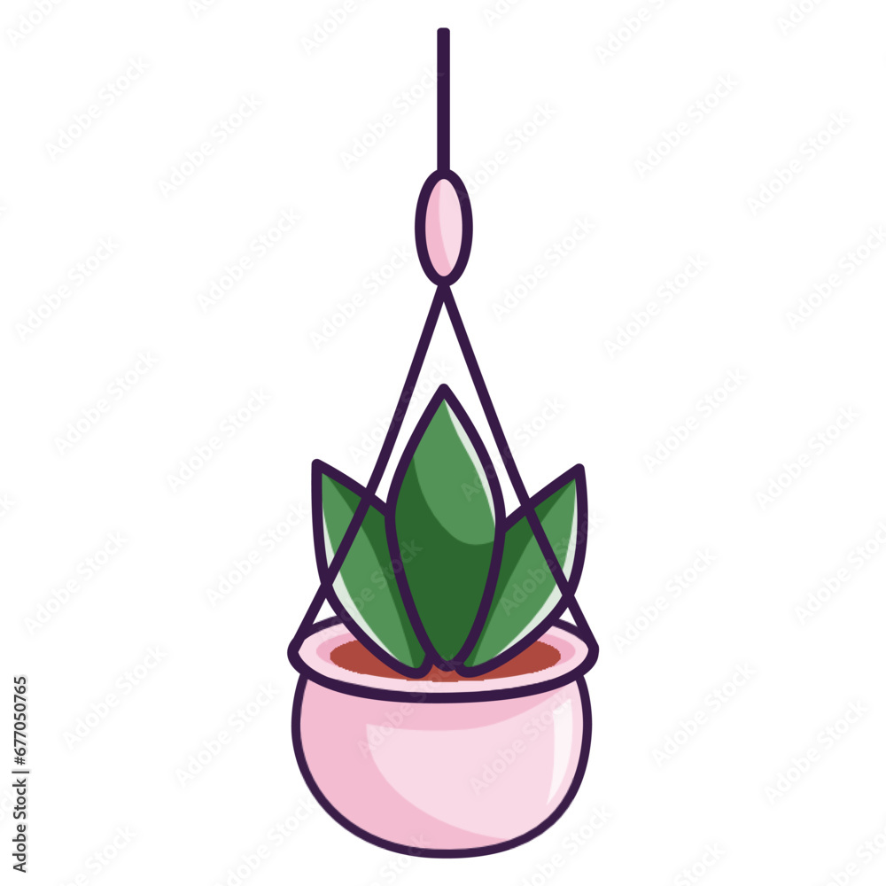 Indoor Potted Plant vector illustration asset element Indoor Potted Plant vector illustration asset element
