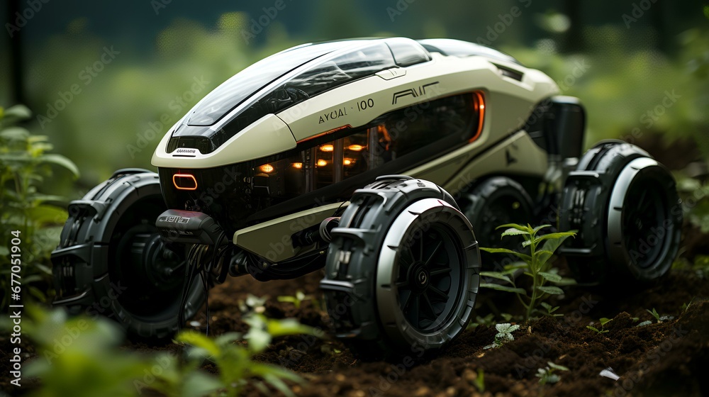 Futuristic agriculture robot