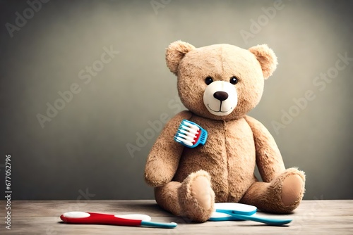 teddy bear with book