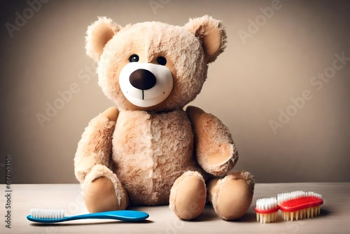 teddy bear with a book