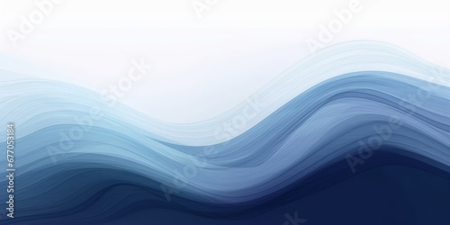 Abstract watercolor paint background dark blue gradient color with fluid curve lines texture and white space for text, Generative AI © The Picture House