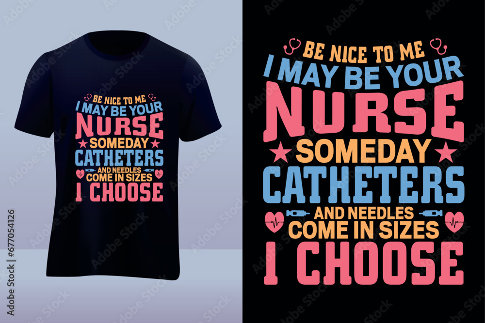 Fototapeta premium Nurse vector t-shirt design