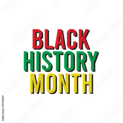 black history month icons vector template illustration logo design