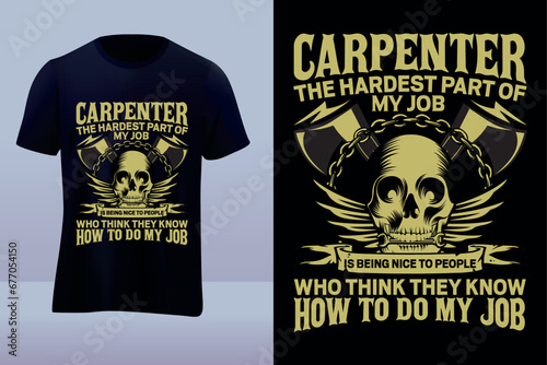 carpenters vector t-shirt design