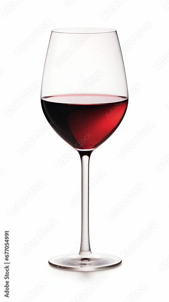 glass of red wine, isolated on white background glass of red wine, isolated on white background